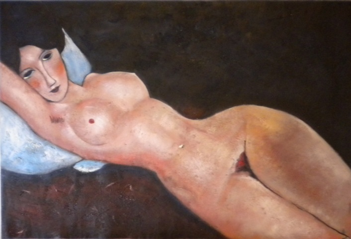 store falso d'autore Reclinign Nude di Amedeo Modigliani